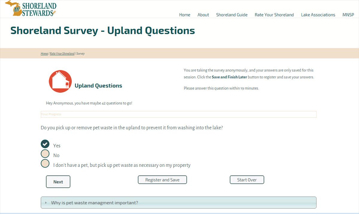 Example Survey Question